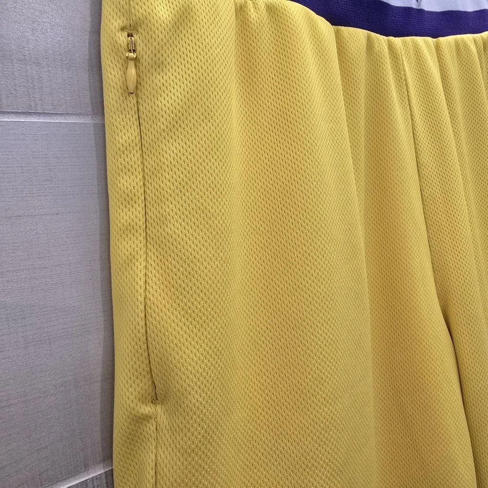 {S} YoungLA x LA Lakers Purple Yellow Shorts